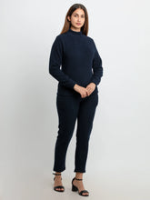 Womens Solid High Neck Tracksuit